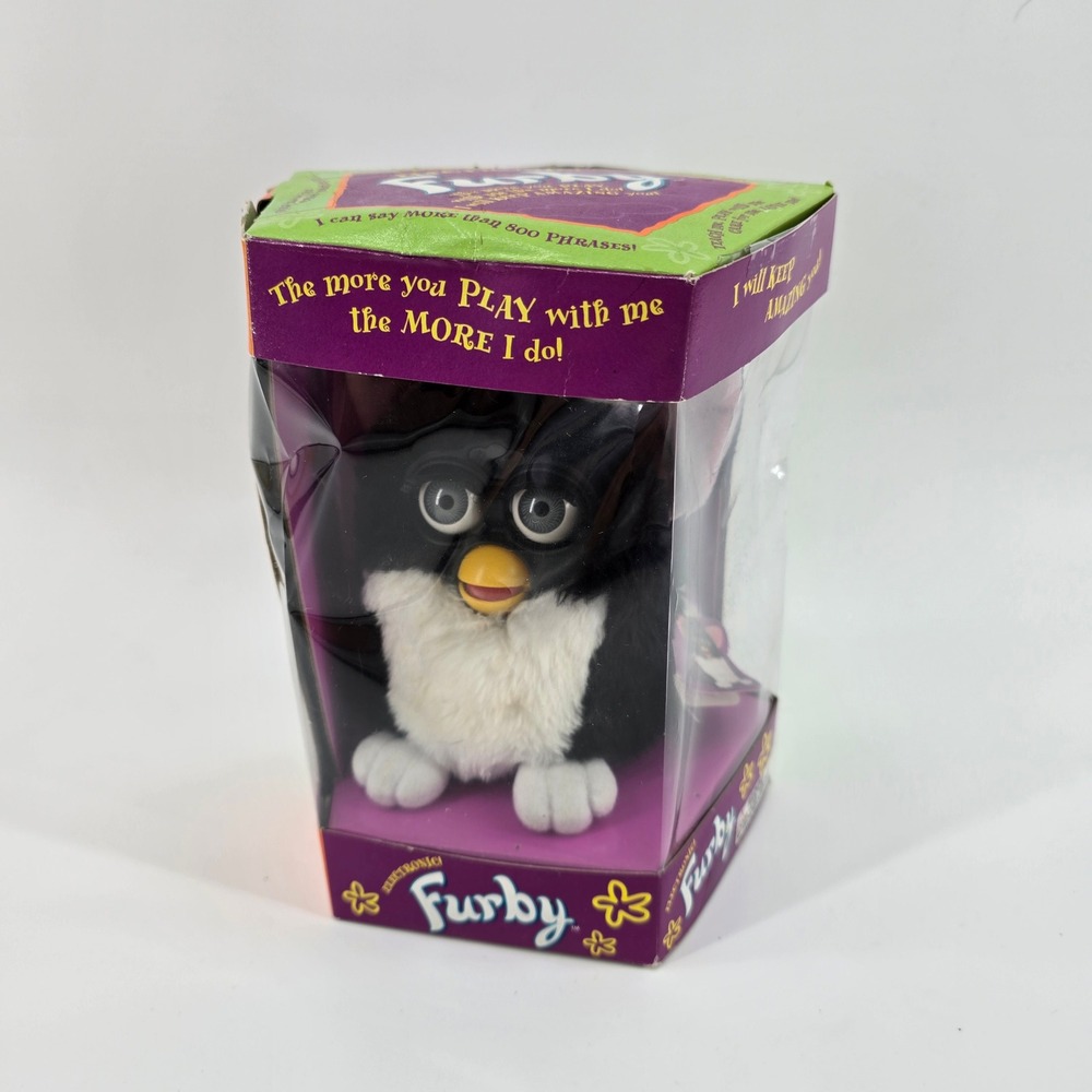 Tiger Electronics Furby 1998 Vintage Model 70-800 Tuxedo Black White